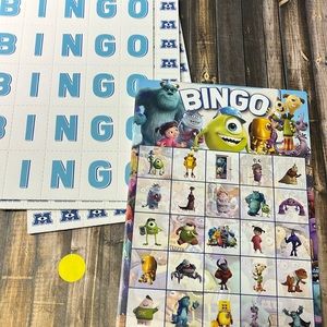 5for$10 Monster, Ink Birthday Party Bingo Game 24 Cards to play NWOT